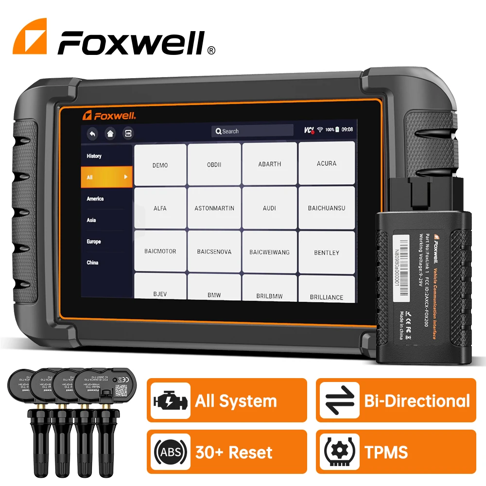 2022 Foxwell Nt809Ts Obd2 Strumenti Diagnostici Tpms Service Tpms Attiva La Programmazione Tpms Odb2 Obd2 Scanner Automobilistico Strumenti Obd