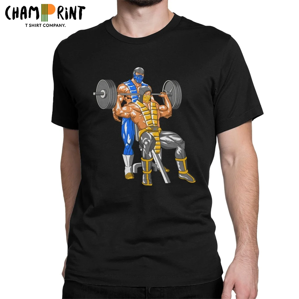 T-Shirt Icy Hot Spot Uomo O Collo Mortal Kombat T-Shirt Sub Zero Scorpion Mk11 Arcade Gioco Tees Manica Corta Abbigliamento Taglie Forti