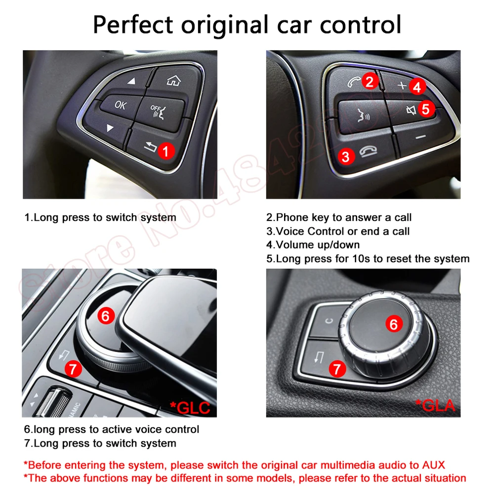 Apple Carplay Per Mercedes-Benz Glk X204 Ntg4.5/4.7 Strumento Di Attivazione Android Auto Interface Radio Screen Module Decoder Box