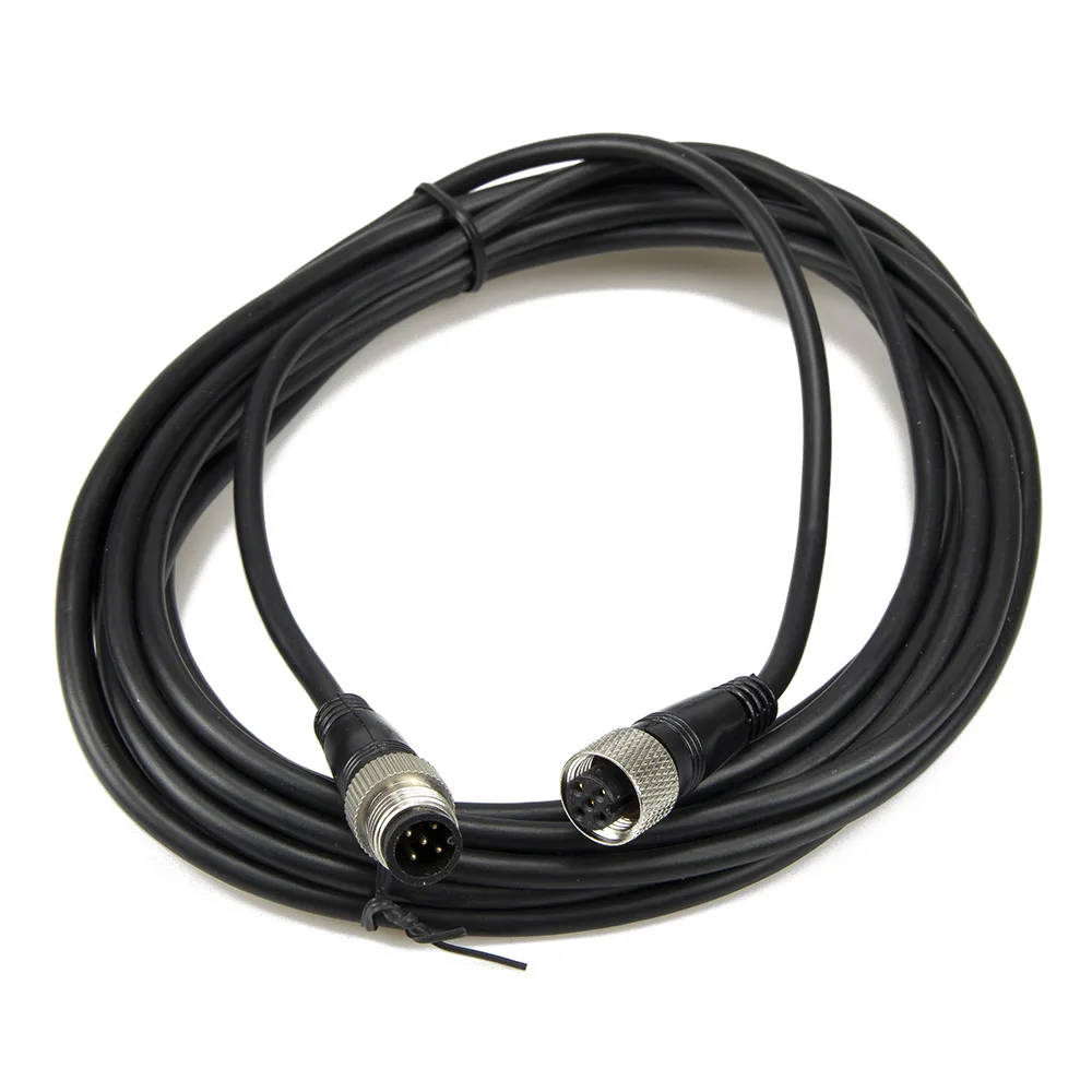 10Pcs Fsc1212-Ms5-Fs5 Connettore Sensore M12 5 Pin Testa Maschio Diritta + 5 Pin Testa Femmina Diritta Cavo Nero 5 M