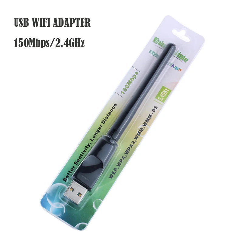 Adattatore Wifi Usb Per Mag250 Iptv Set Top Tv Box Dongle Wifi Usb/Dongle Wifi Usb 150Mbps Ricevitore Satellitare Wifi Ralink 7601
