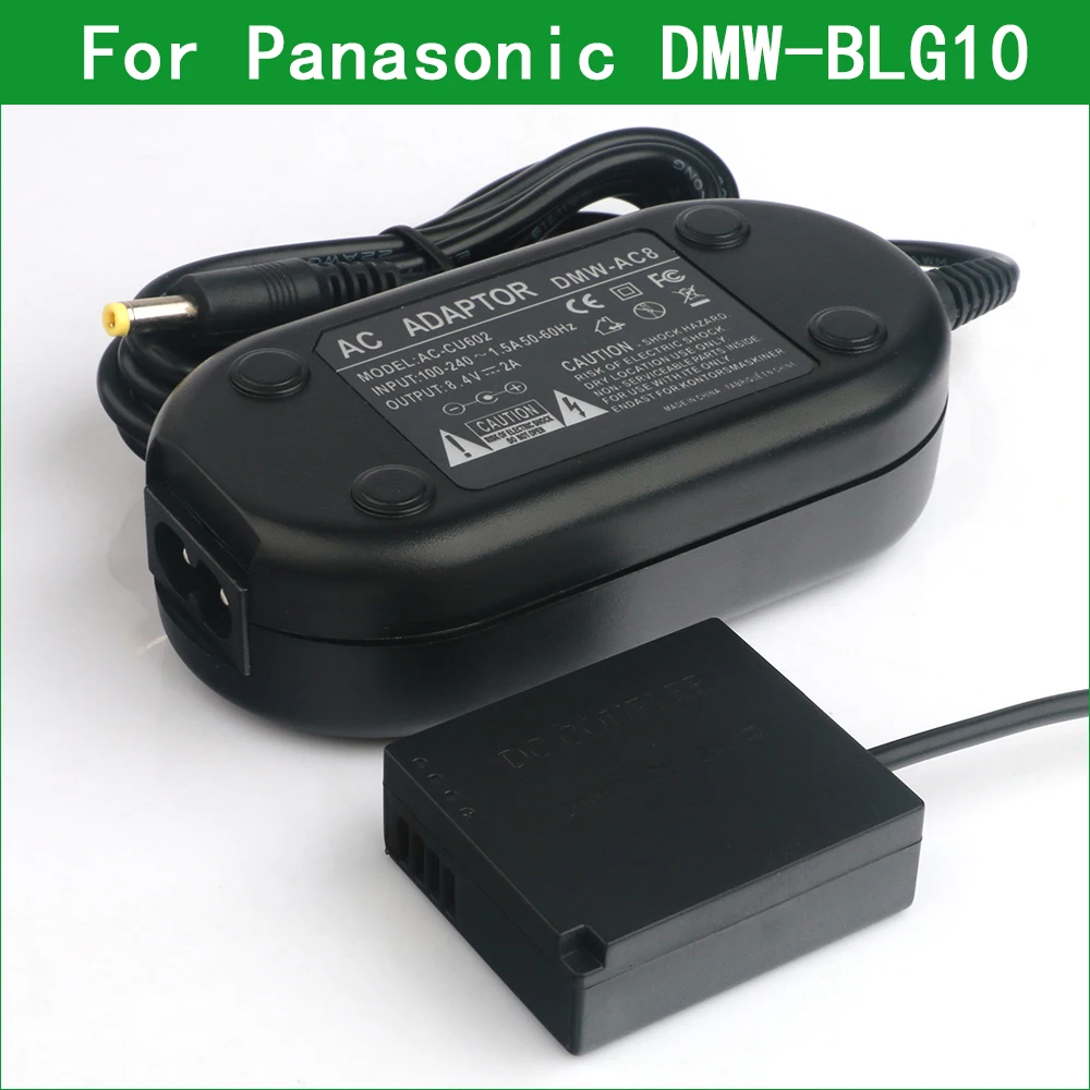 Dmw-Ac8 Dcc11 Dmw-Blg10 Batteria Fittizia Adattatore Di Alimentazione Ca Kit Accoppiatore Cc Per Panasonic Dmc-Tz81 Tz82 Tz85 Tz100 Tz101 Tz110