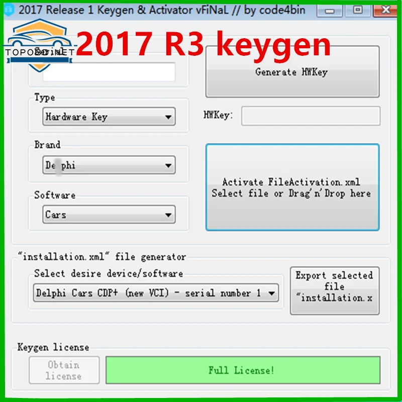 Per Delphis 2017 R3 Keygen 2017.R3 Attivatore 2017.R3 Keygen Delphis 150E Chiave Multidiag Per Vd Ds150E Con Auto E Camion