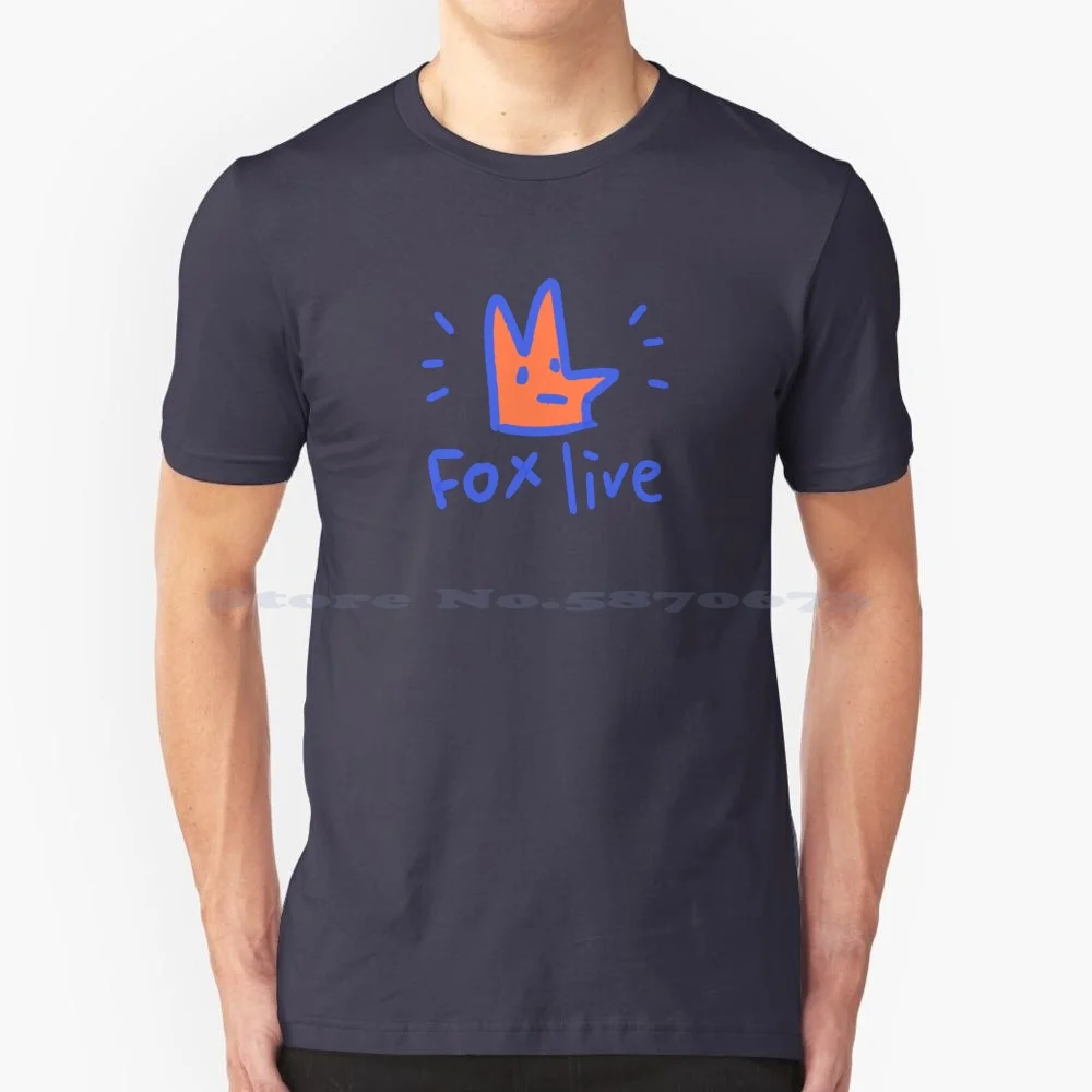 Fox Live T Shirt 100% Cotone Tee Animali Divertenti Lettura Vocale Moderna Cute Fox Foxy Fox News Vintage Red Fox Relax Fox Fans