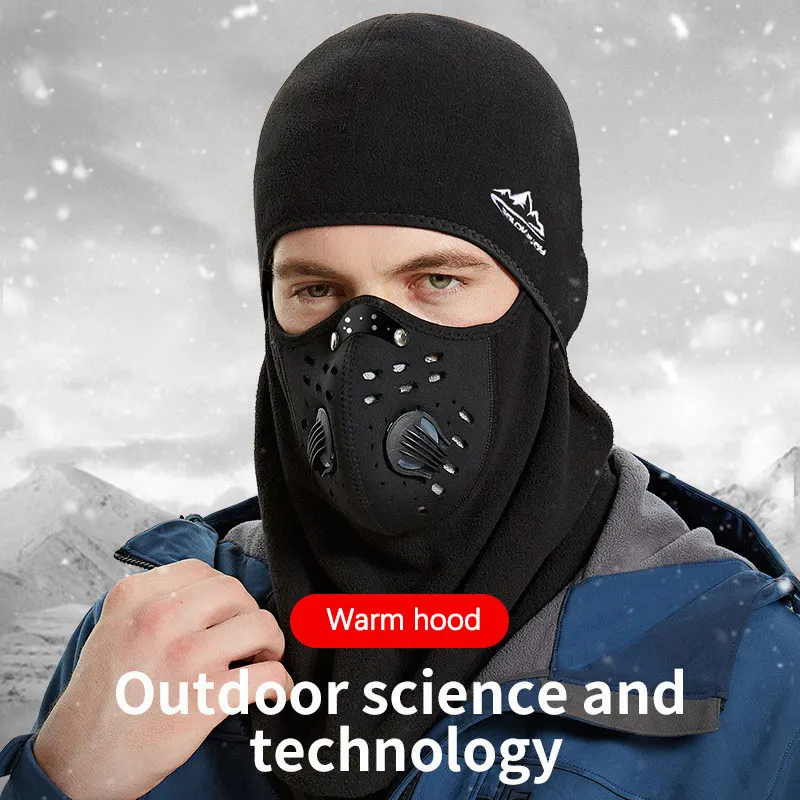 Outdoor Winter Cycling Face Mask Fleece Thermal Balaclava Keep Warm Ski Mask Snowboard Bike Bandana
