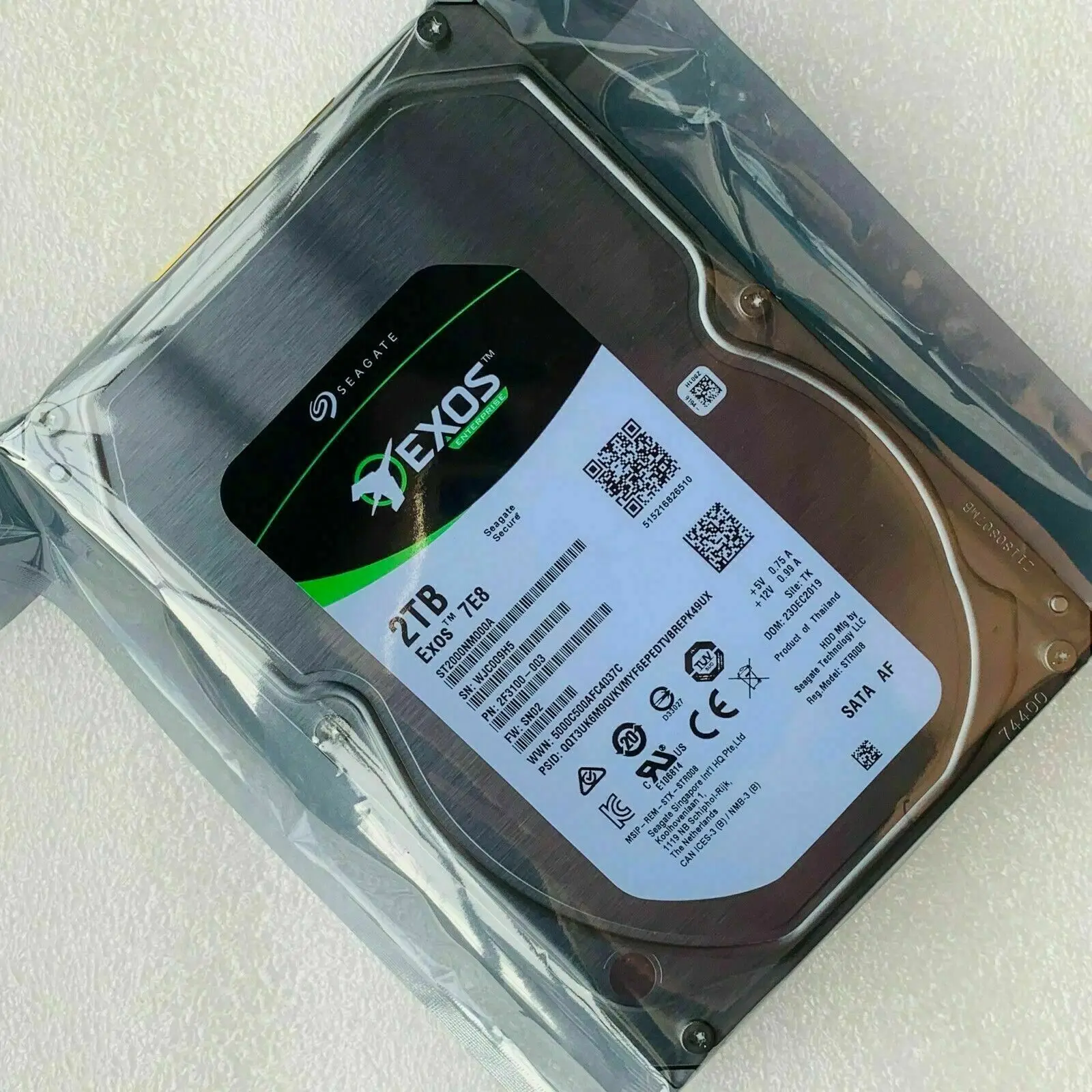 Per Seagate Enterprise Capacity St2000Nm000A 2Tb 7200Rpm Sata 6.0 Gb/S 256Mb Hdd