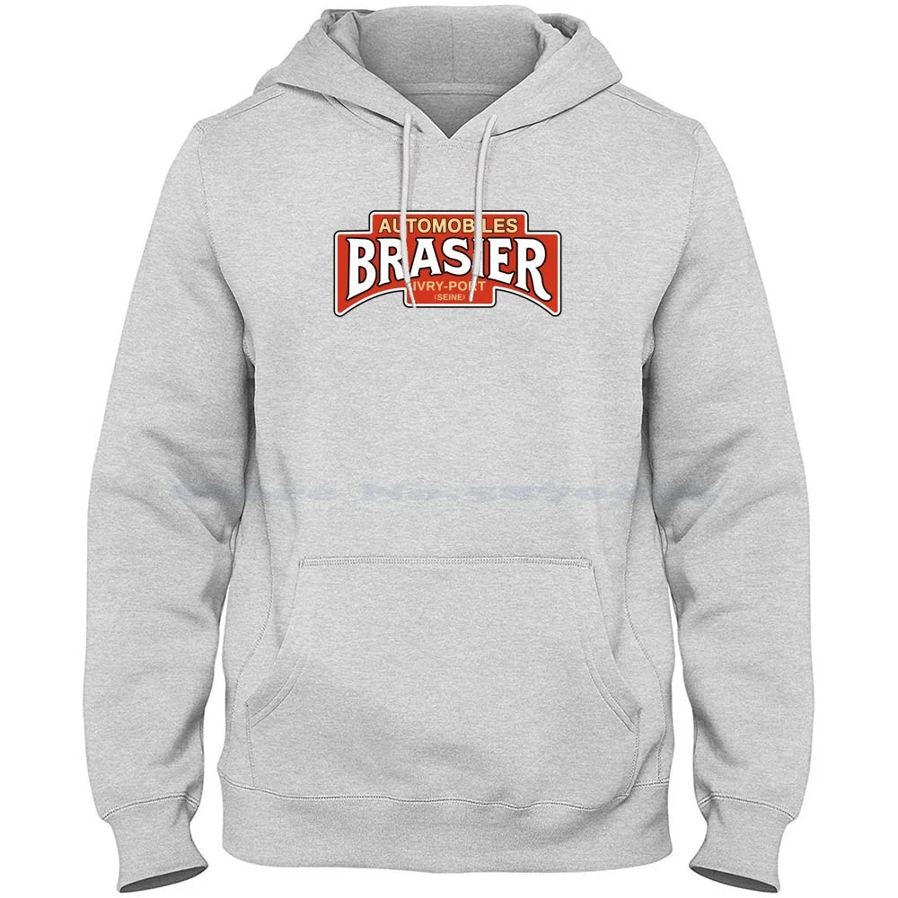 Brazier [-Old Car Manufacturer-] Felpa Con Cappuccio In Cotone 100% Blaze Perché Automobile Vintage Retro Old School Racing Engine Motor