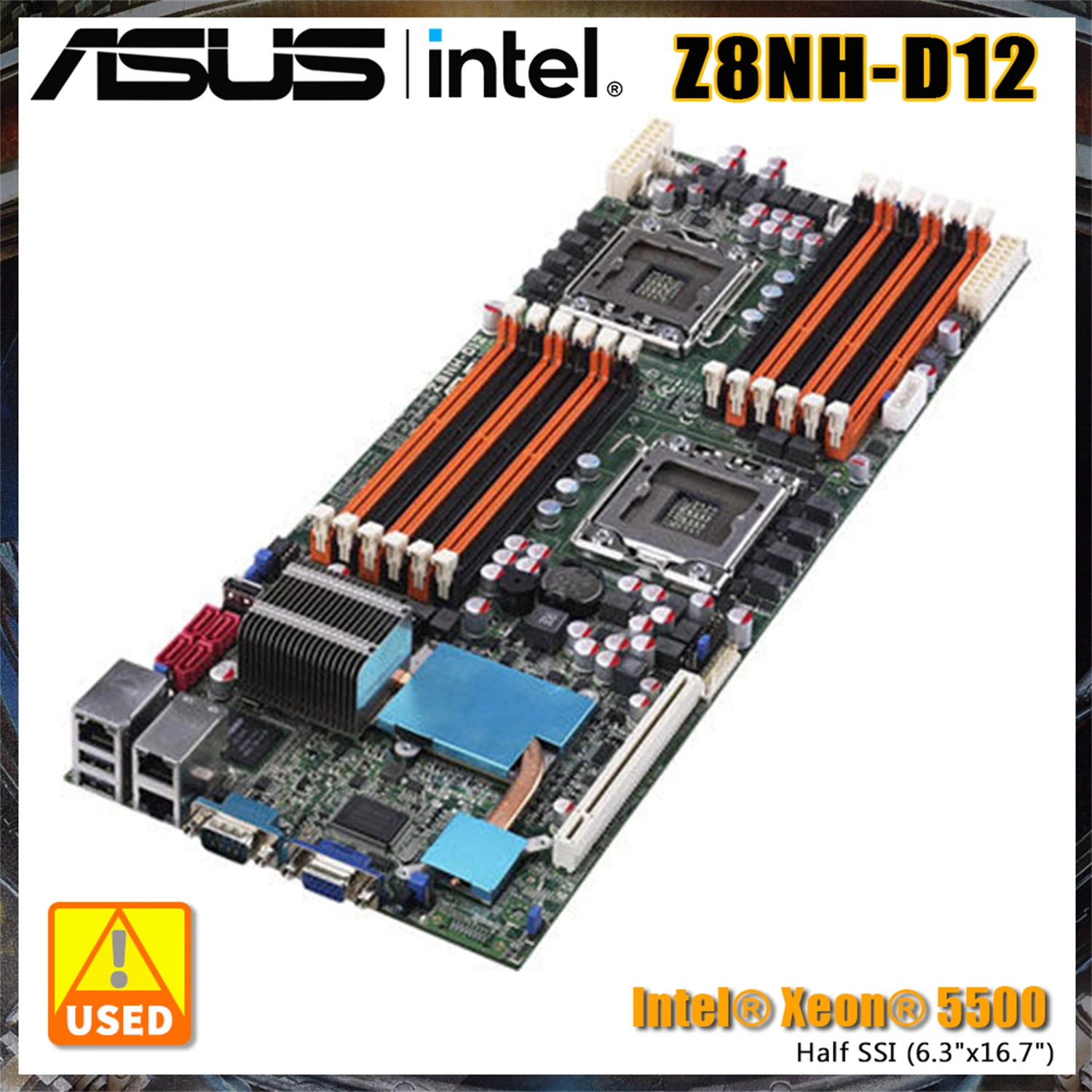 Scheda Madre Lga 1366 Asus Z8Nh-D12 Server Intel 5500 6 X Sata Ii Usb 2.0 96G Atx Placa-Mune Per Intel Xeon 5500 Cpu