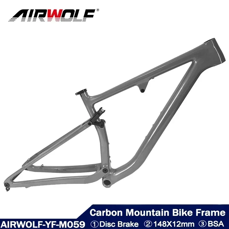 Airwolf T1100 29Er Telaio Mtb In Carbonio 148*12Mm Telaio Bici In Carbonio Thru-Axle 29 Freno A Disco Bicicletta Telaio Bicicletta In Carbonio