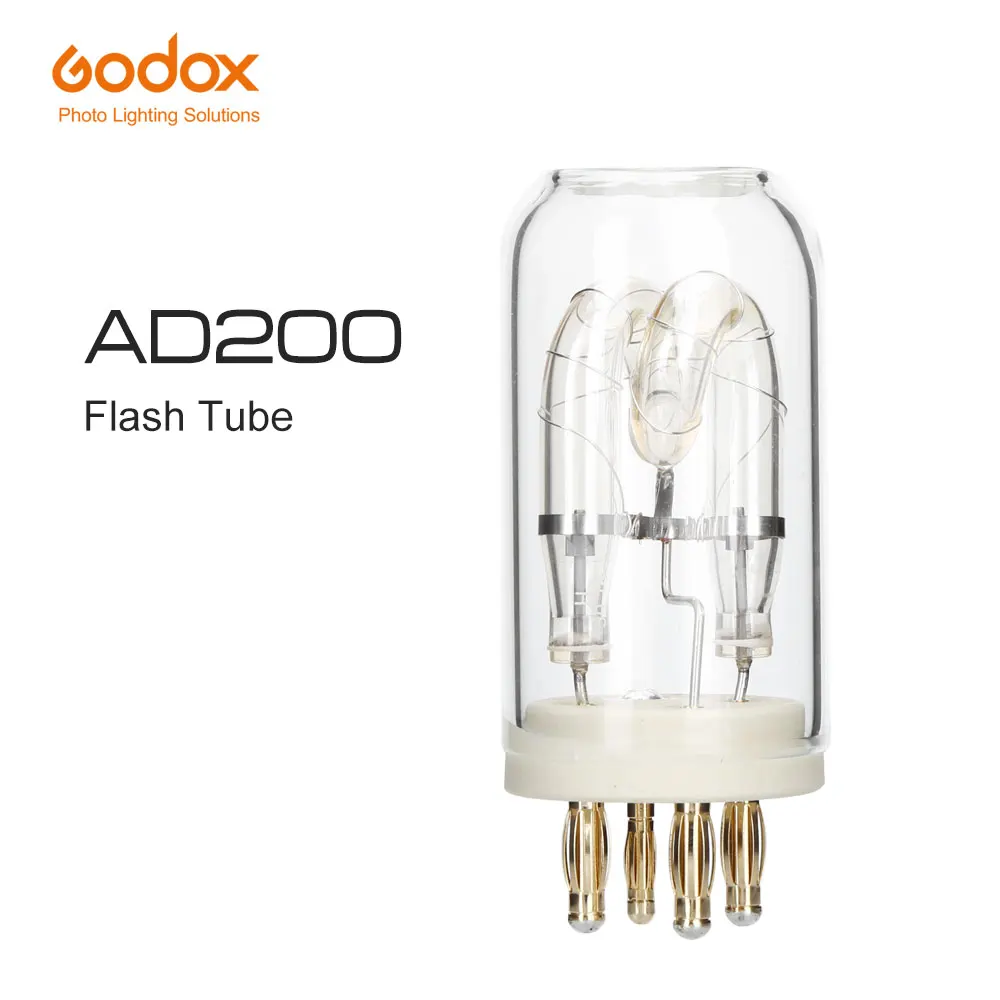 Godox Ad200 Ad200Pro Ad-Ft200 Pocket 200W Flash Tube Lampadina Nuda Per Godox H200J Flash Head On Godox Ad200