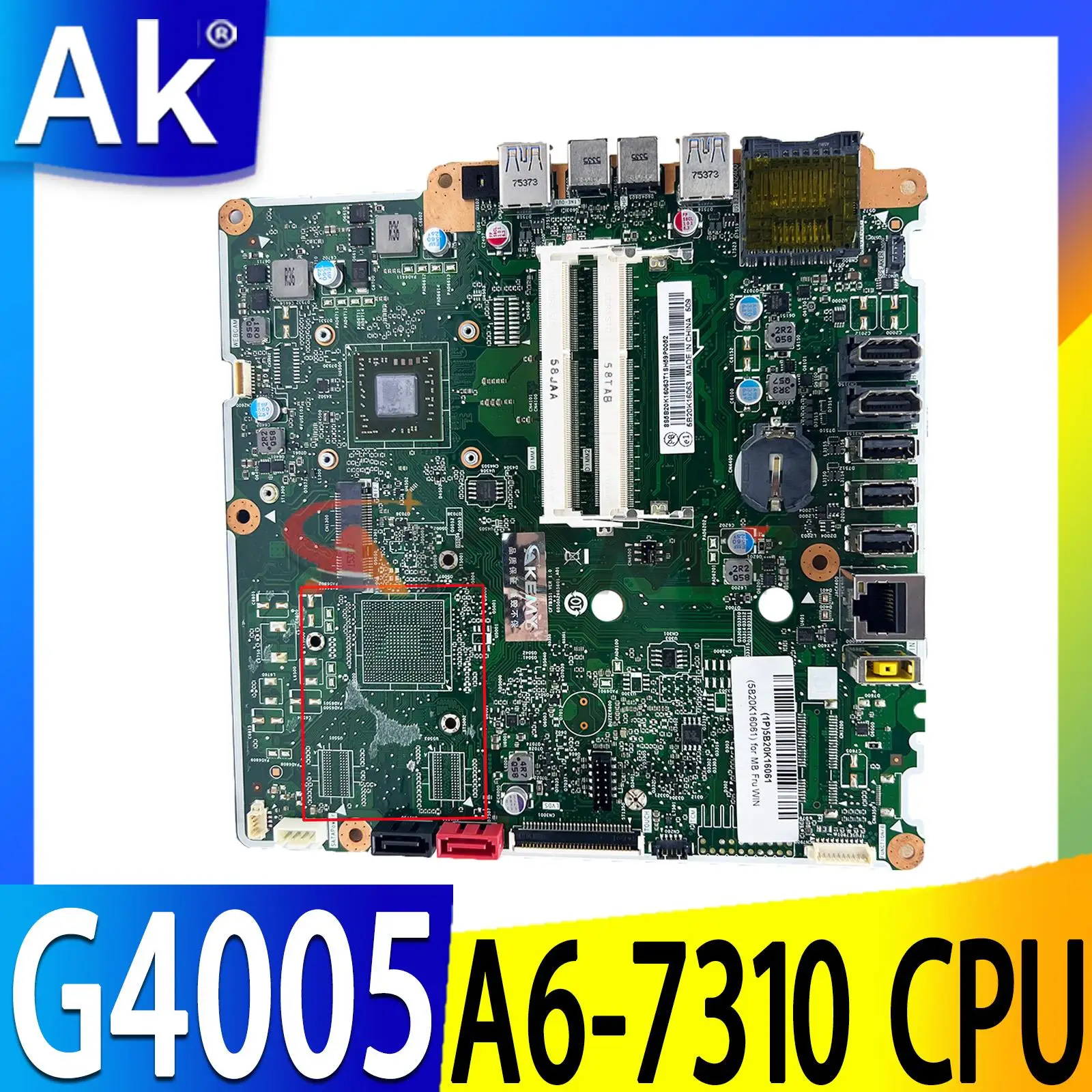 Per Lenovo C40-05 G4005 Scheda Madre All-In-One Amd A6-7310 Cpu Cftb3S1 Muslimmianboard