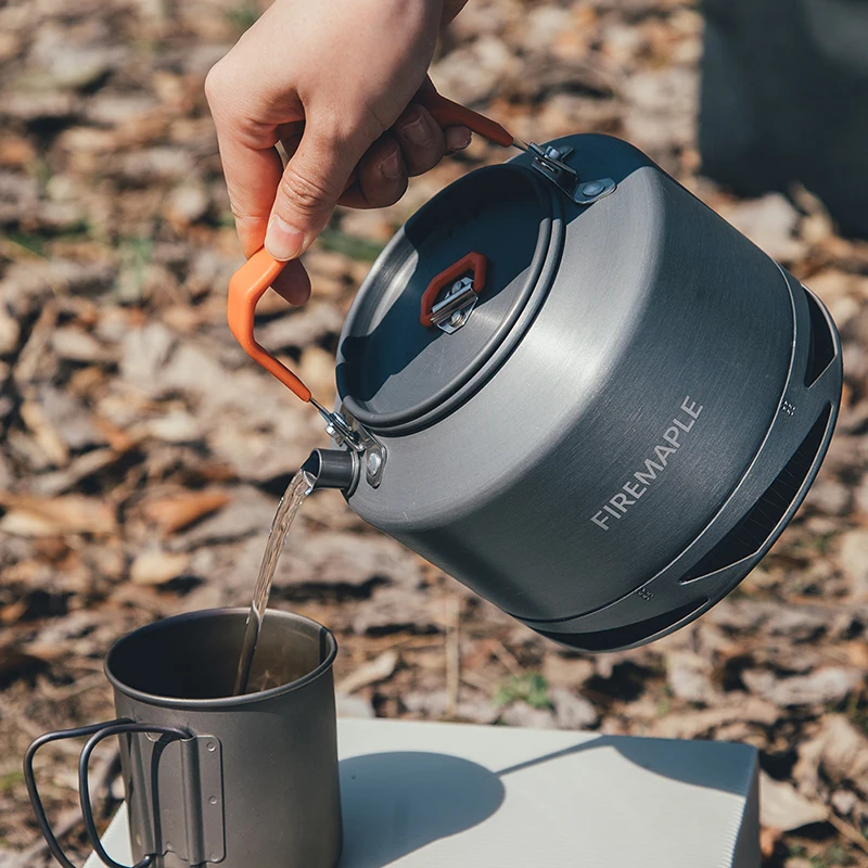 Fire Maple Camping Pentole Bollitore 1.3 L Scambiatore Di Calore In Alluminio Pot Outdoor Travel Picnic Stoviglie Tè Caffettiera Fmc-Xt2