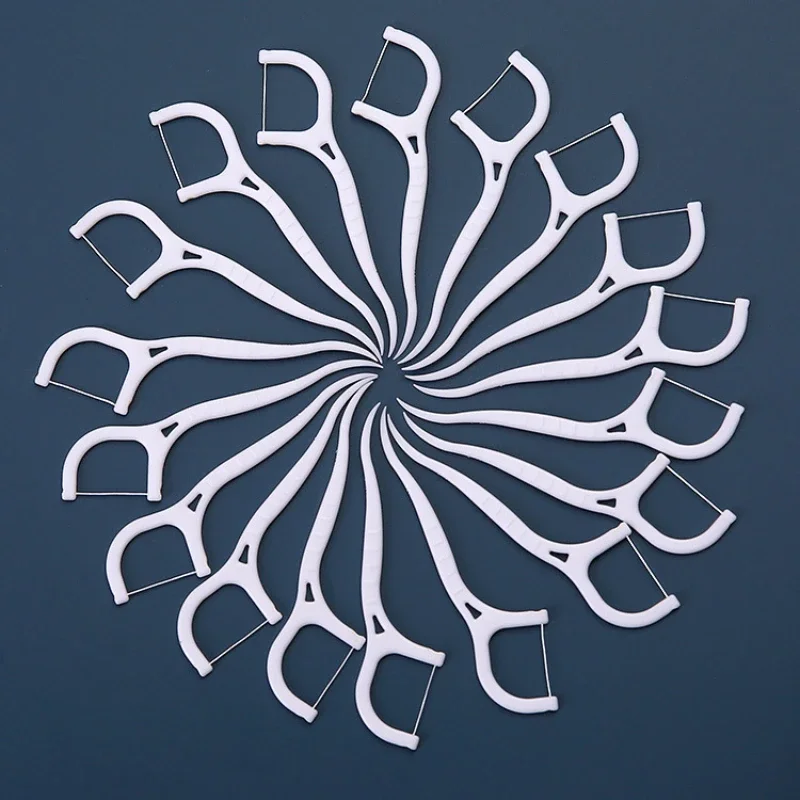 100 Pz Filo Interdentale Filo Interdentale Er Picks Stuzzicadenti Denti Stick Pulizia Dei Denti Spazzolino Interdentale Filo Interdentale Pick Igiene 