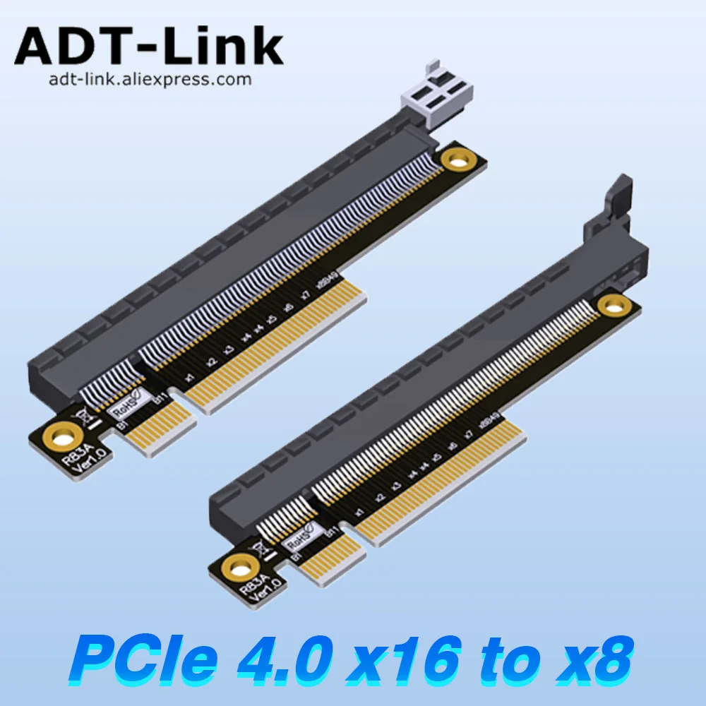 Adt R83A Pcie 4.0 X8 A X16 Booster Card Test Extension Adapter Scheda Di Protezione Scheda Madre Slot Per Schede Protezione Gen4 X8