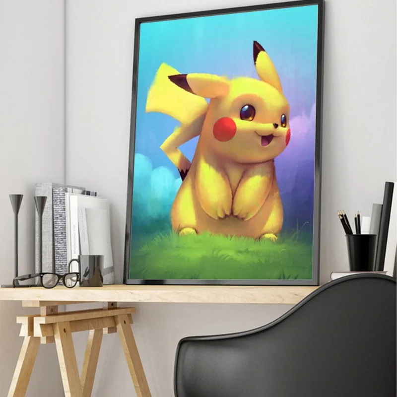 Pokemon Poster Anime Giapponesi Cartoon Pokemon Pikachu Canvas Painting Decorazione Della Parete Interna Camera Dei Bambini Hanging Painting