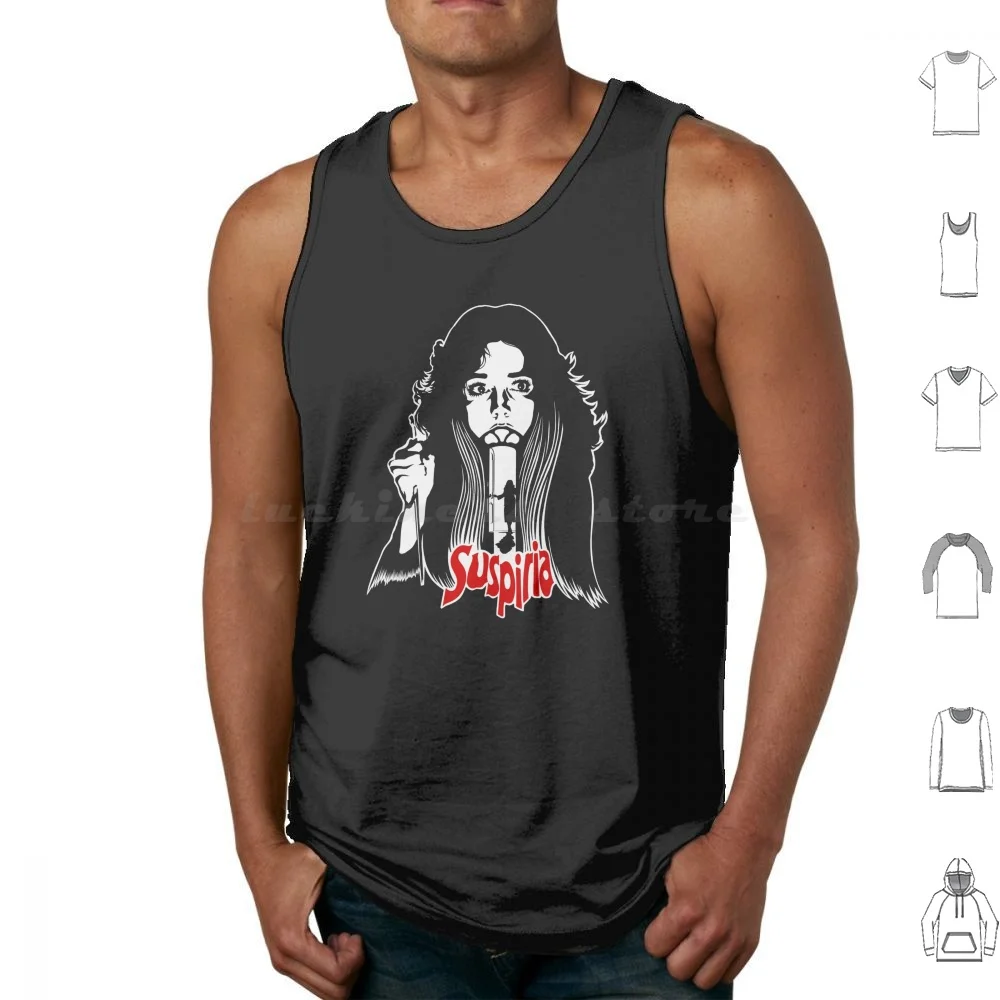 Suspiria Movie White Tank Tops Vest Senza Maniche Suspiria Horror Dario Argento Film Suspiria 1977 Dakota Johnson Italian