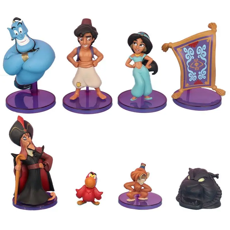 Diseny Princess Jasmine Figure Toy Evil Monkey Tiger Aladdin E His Lamp Pvc Action Figure Model Toy Dolls