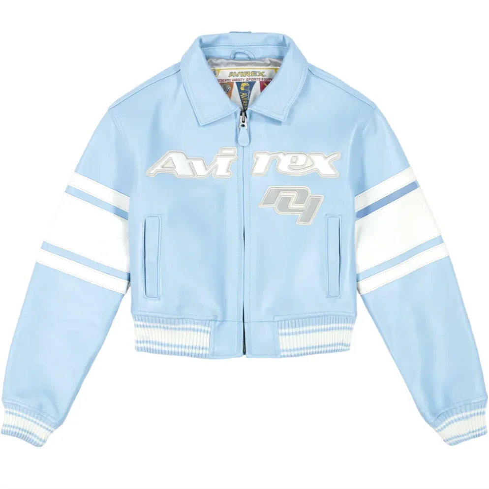 Giacca In Pelle Di Agnello Bomber Da Donna Avirex Nuovo Cappotto Europeo Antico In Pelle Di Pecora Taglia Usa