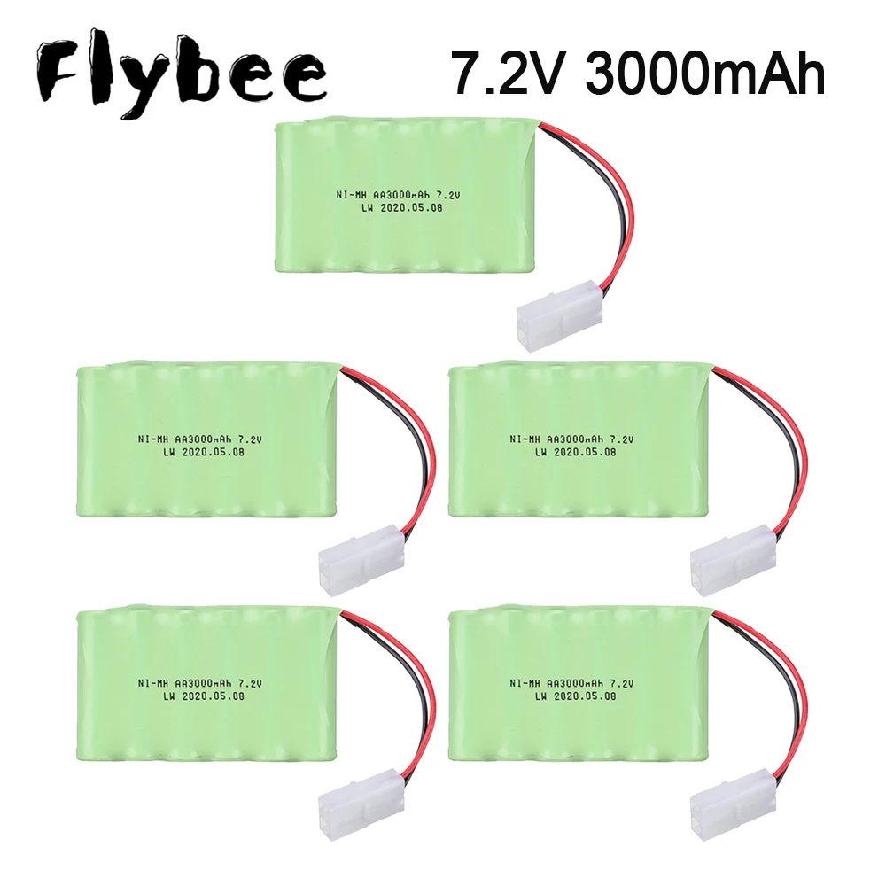 7.2 V 3000 Mah 2800Mah Aa Ni-Mh Ricaricabile Batteria Tamiya Spina Per Rc Truck/ Rc Auto Da Corsa/Modello Della Barca Del Rc 7.2 V 3000 Mah Batteria