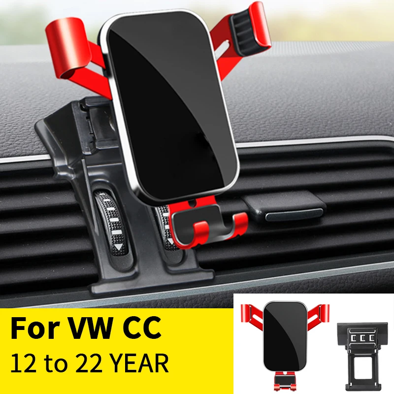 For Car Cell Phone Holder Air Vent Mount Gps Gravity Navigation Accessories For Volkswagen Cc 2012 To 2022 Year
