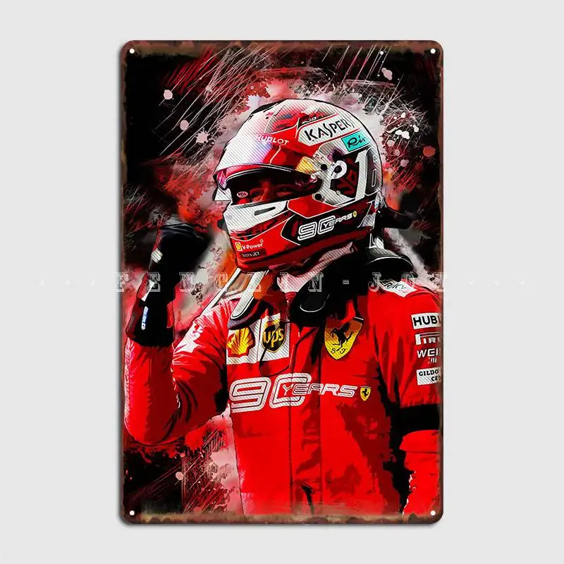 Charles Leclerc Poster Metal Plaque Cinema Living Room Cinema Decoration Plates Tin Sign Posters