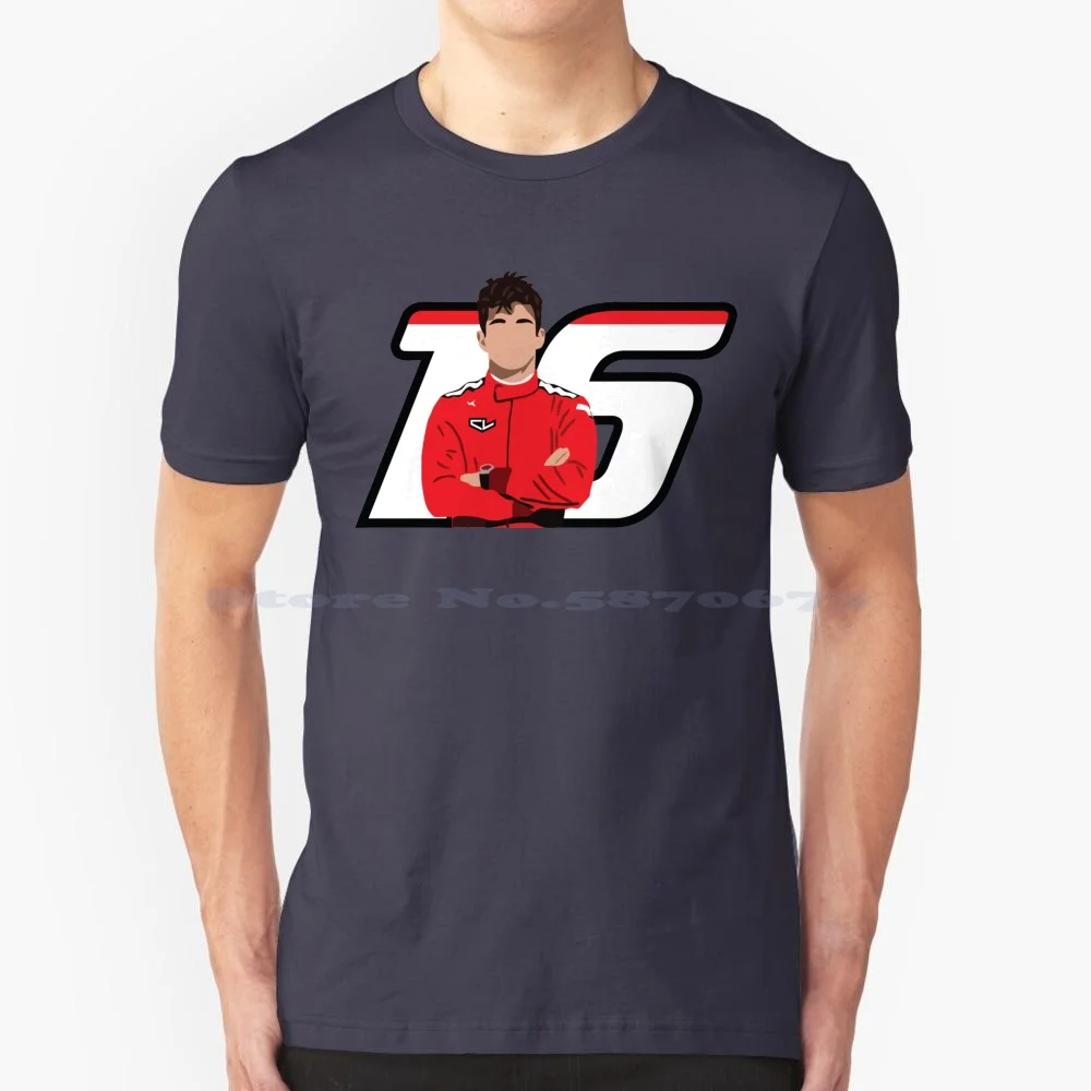 Charles Leclerc 16 T Shirt 100% Cotone Tee Charles Leclerc Leclerc Race 16 Trending Cool Art Charles Leclerc 16