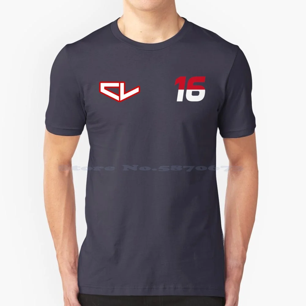 Charles Leclerc Monaco 16 T Shirt 100% Cotone Tee Charles Leclerc 16 Charles Leclerc Monaco Cl 16 Motorpsort Leclerc 2022