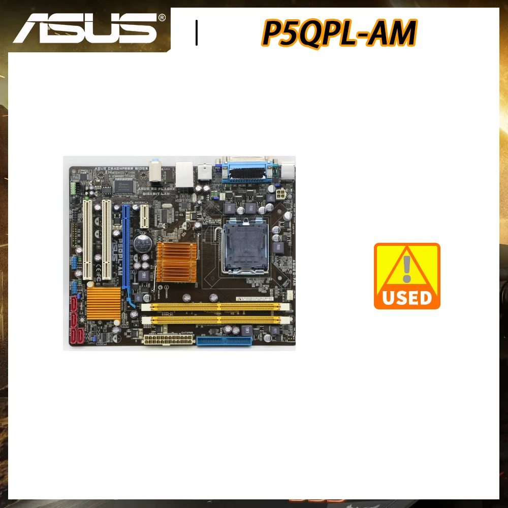 Scheda Madre Asus P5Qpl-Am Lga 775 Ddr2 Ram Intel G41 Core 2 Extreme/Core 2 Quad/Core 2 Duo/Pentium Pci-E X16 Sata2 Usb2.0 Uatx