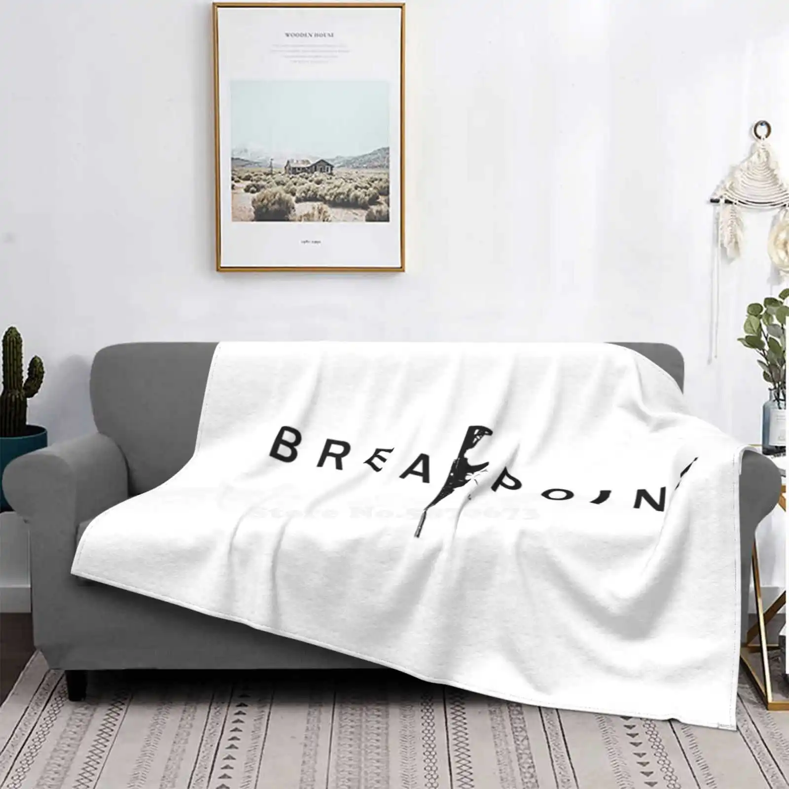 Ghost Recon Breakpoint : Black Assault Rifle ( Logo ) New Selling Custom Print Flanella Soft Blanket Breakpoint