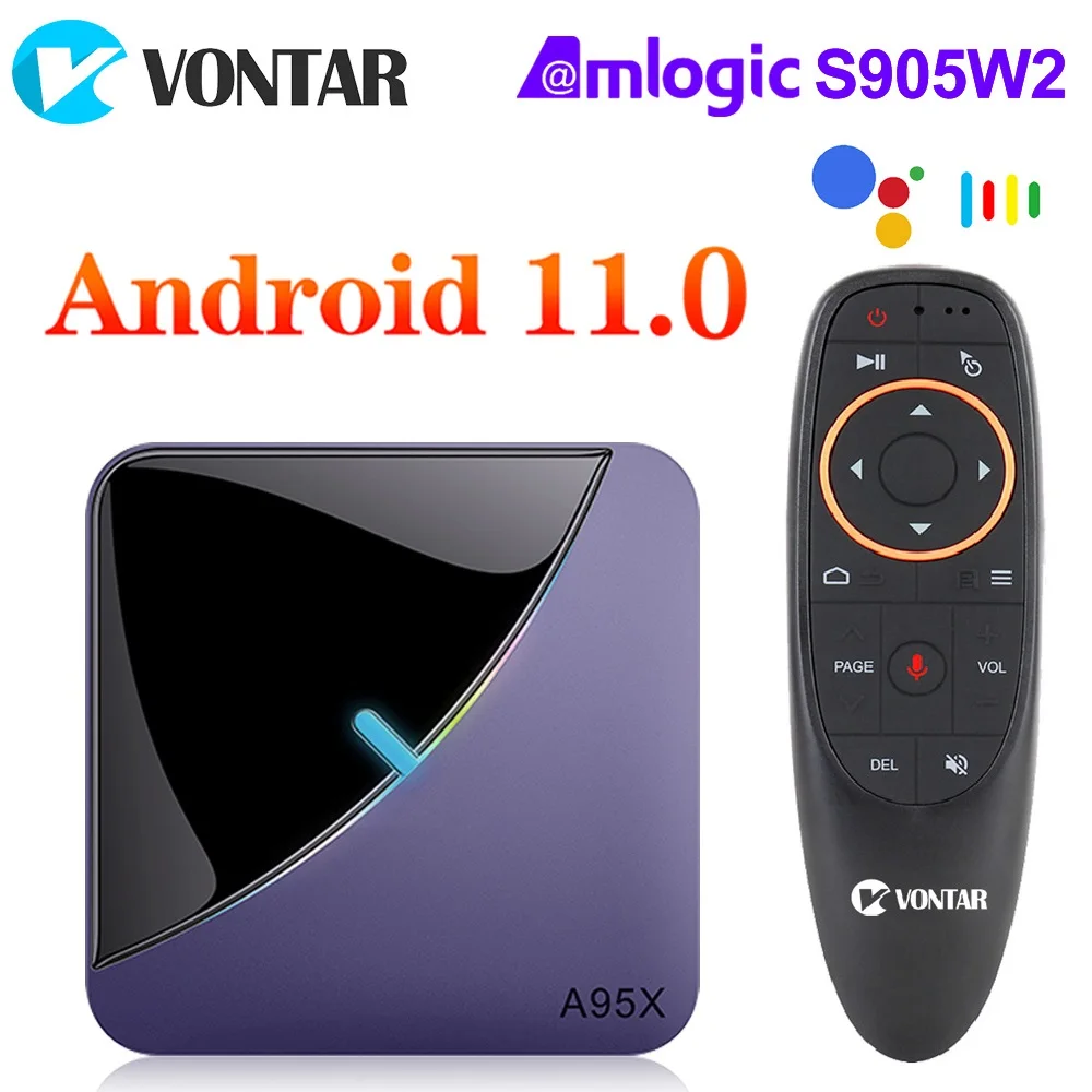 Vontar A95X F3 Air Ii Rgb Tv Box Android 11 Amlogic 4Gb Ram 64Gb 32Gb Bt Wifi 4K Media Player 2G 16G Set Top Tvbox Media Player