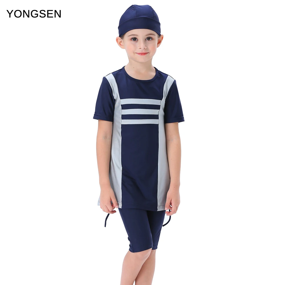 Yongsen Donne Delle Ragazze Costume Da Bagno Musulmano Burkinis Islamico Copertura Completa Maillot De Bain Hijab Costumi Da Bagno Modest