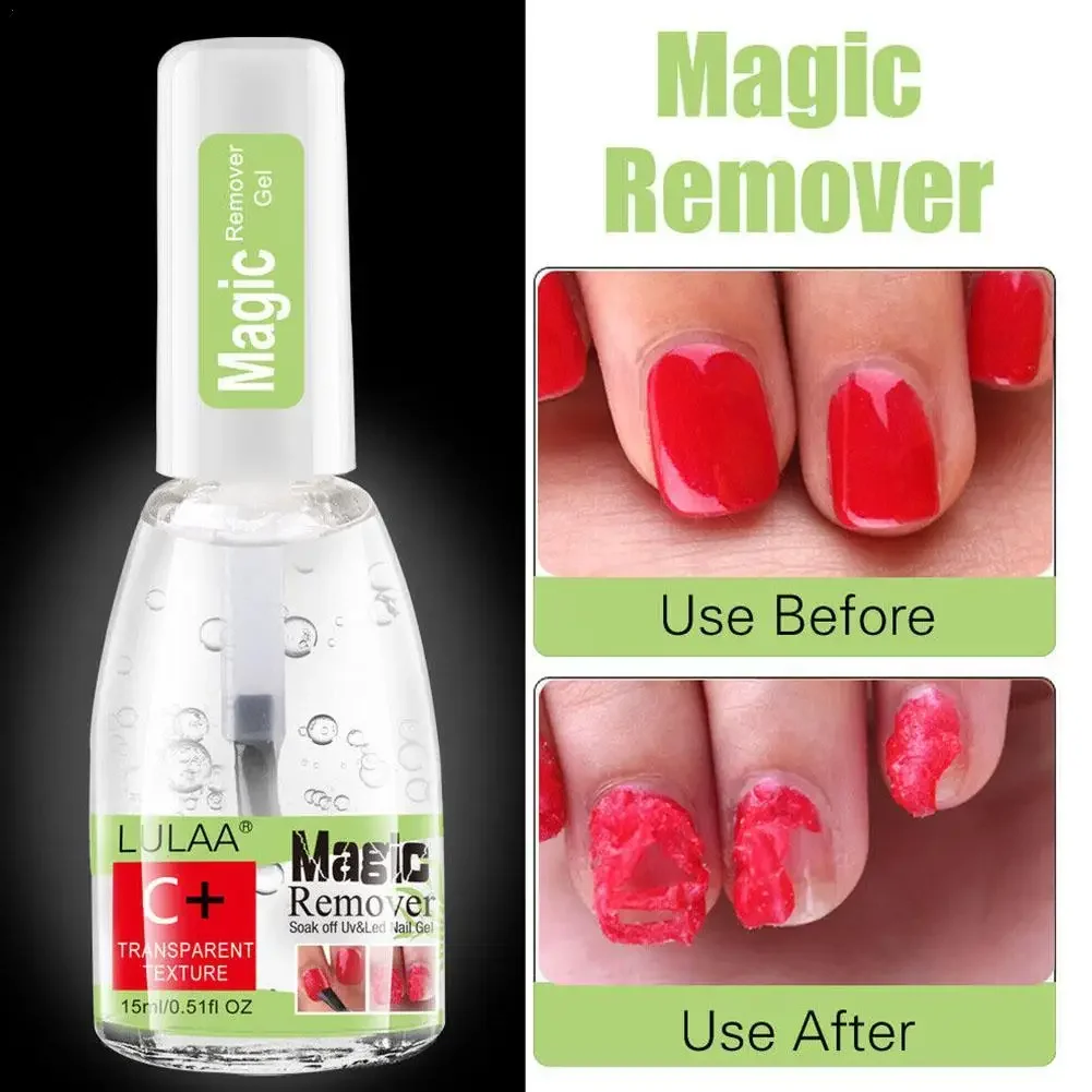 15Ml Magic Burst Nail Remover Gel Semi Permanente Nail Polish Remover Gel Uv Remover Soak Off Acrilico Clean Sgrassante Manicure