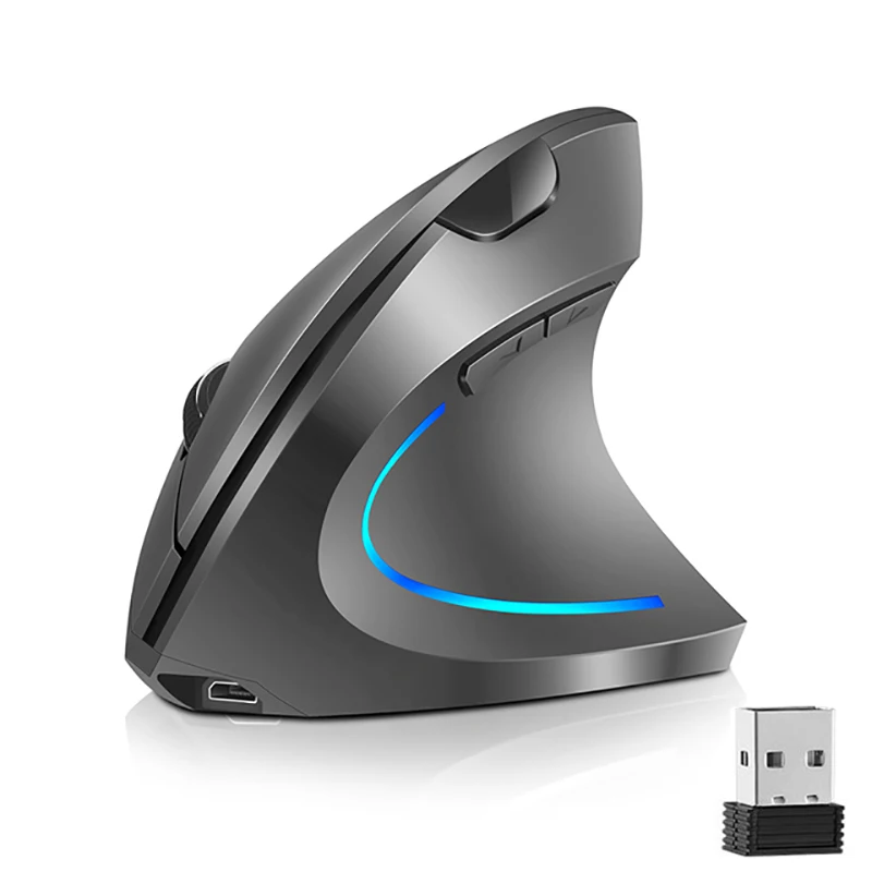 Mouse Ergonomico Mouse Wireless Verticale Ricaricabile Mouse Verticale Ottico Da 2.4Ghz Per Laptop Pc Computer Desktop Notebook Mouse