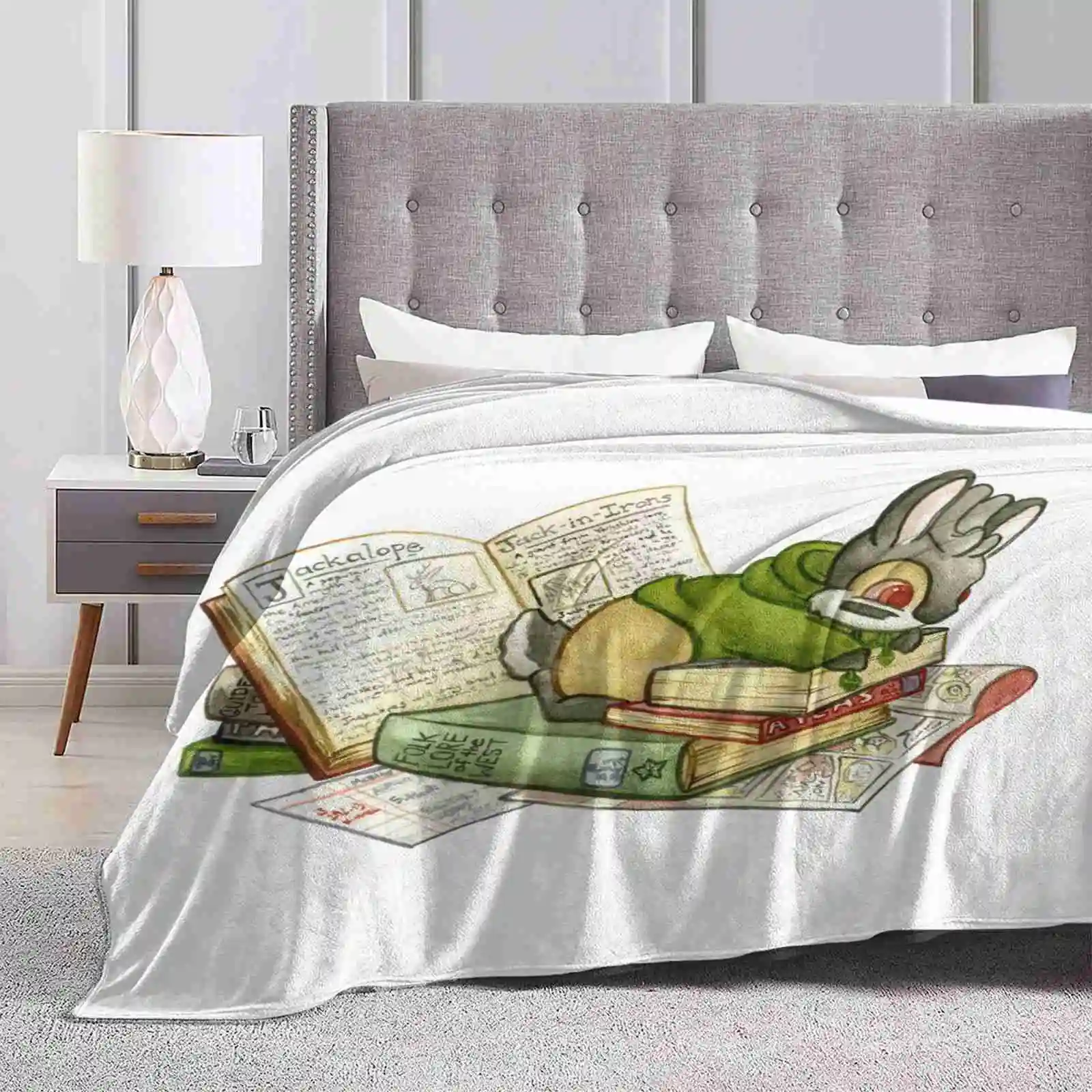 Settembre Jackalope Nuovo Arrivo Moda Tempo Libero Caldo Flanella Coperta Jackalope Coniglietto Coniglio Cryptid Elvis Makeshift Uomo