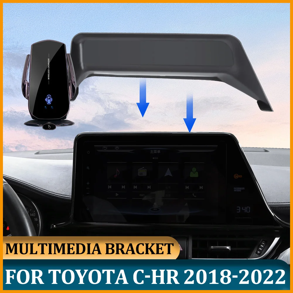 Schermo Multimediale Staffa Per Telefono Da Auto Da 8 Pollici Per Toyota Chr 2022 2021 2020 Supporto Per Telefono Per Accessori Toyota Chr 2018 2019