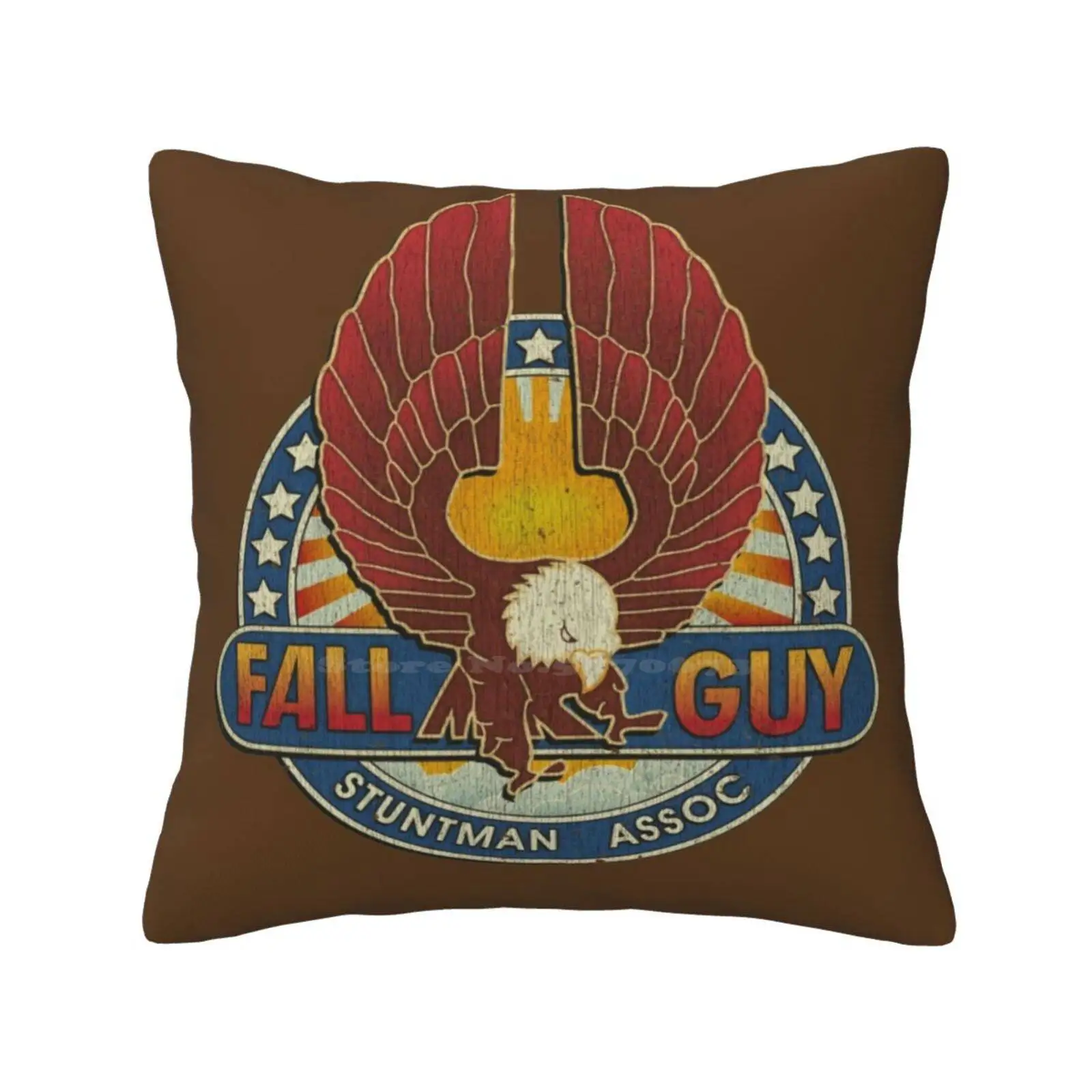 Fall Guy Stuntman Association Fodera Per Cuscino Cuscino Fall Guy 190S 80S Tv Colt Seavers 4 X4 Eagle Vintage Retro Stuntman Mike