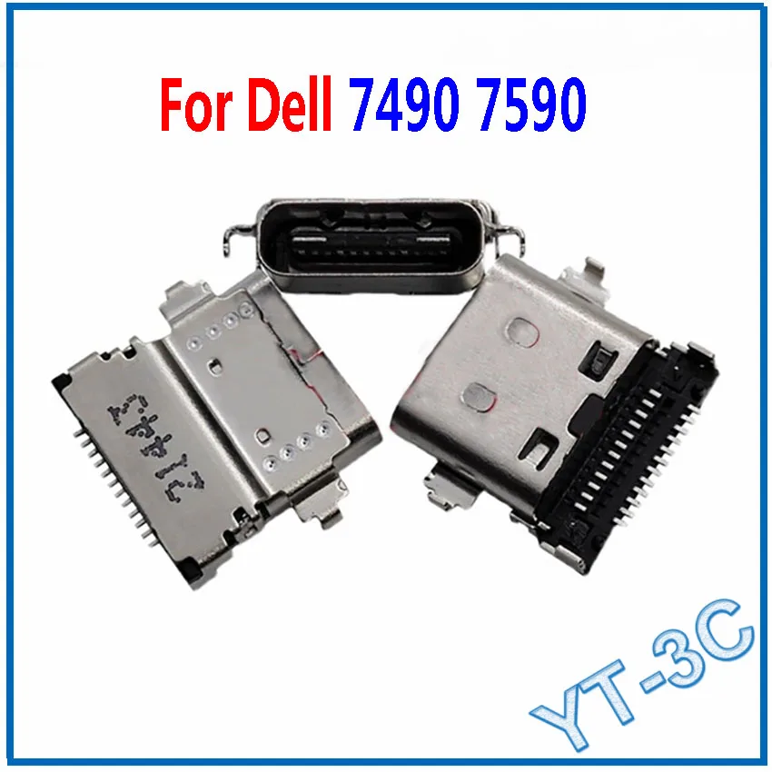 1-10Pcs New Laptop Usb Type C Female Type-C Dc Power Jack Port Charger Connector For Dell 7490 7590