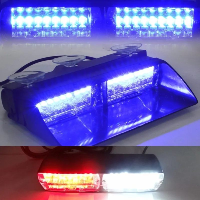 Polize Car Police Autos Led Emergency Light Dash Parabrezza Led Strobe Flash Light Pericolo Attenzione Beacon Avvertimento Fendinebbia 12V