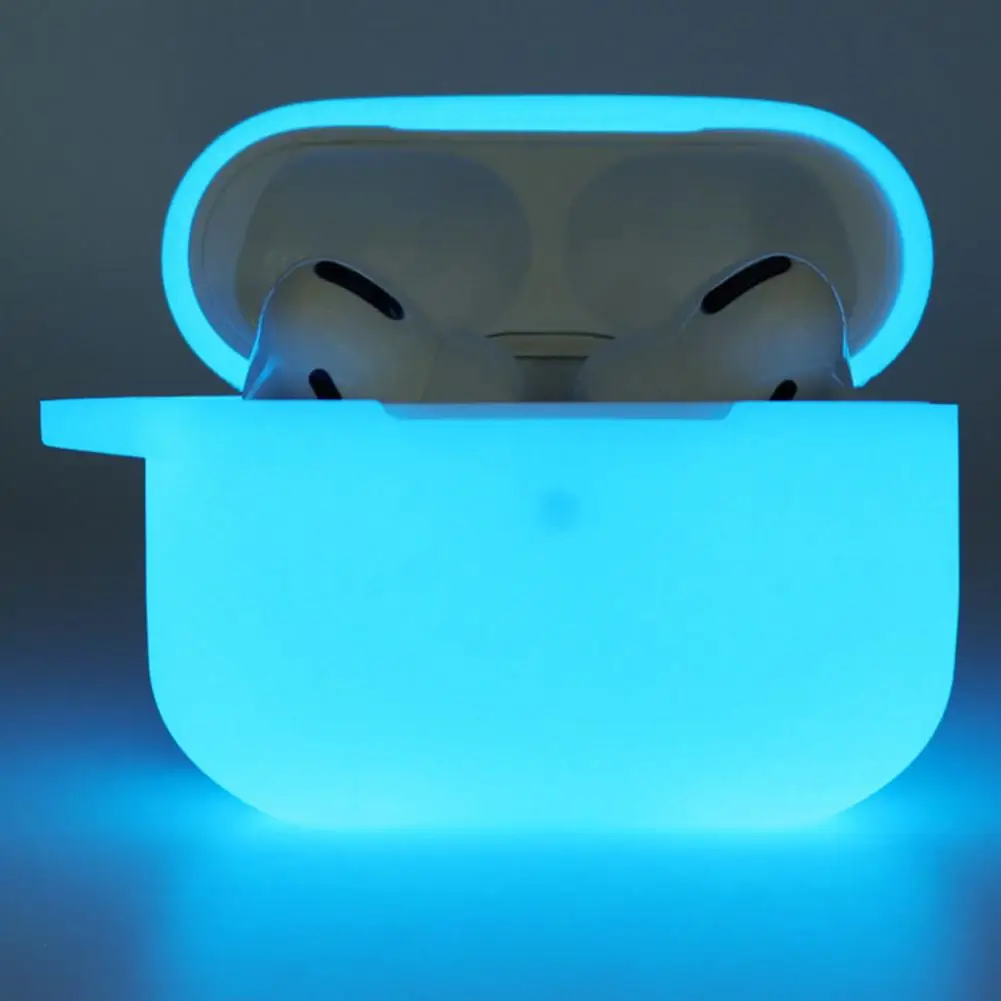 Custodia Protettiva Per Auricolari Custodia Fluorescente Notturna In Silicone Per Pro Guscio Luminoso Per Air Pods Pro Glow In The Dark Case