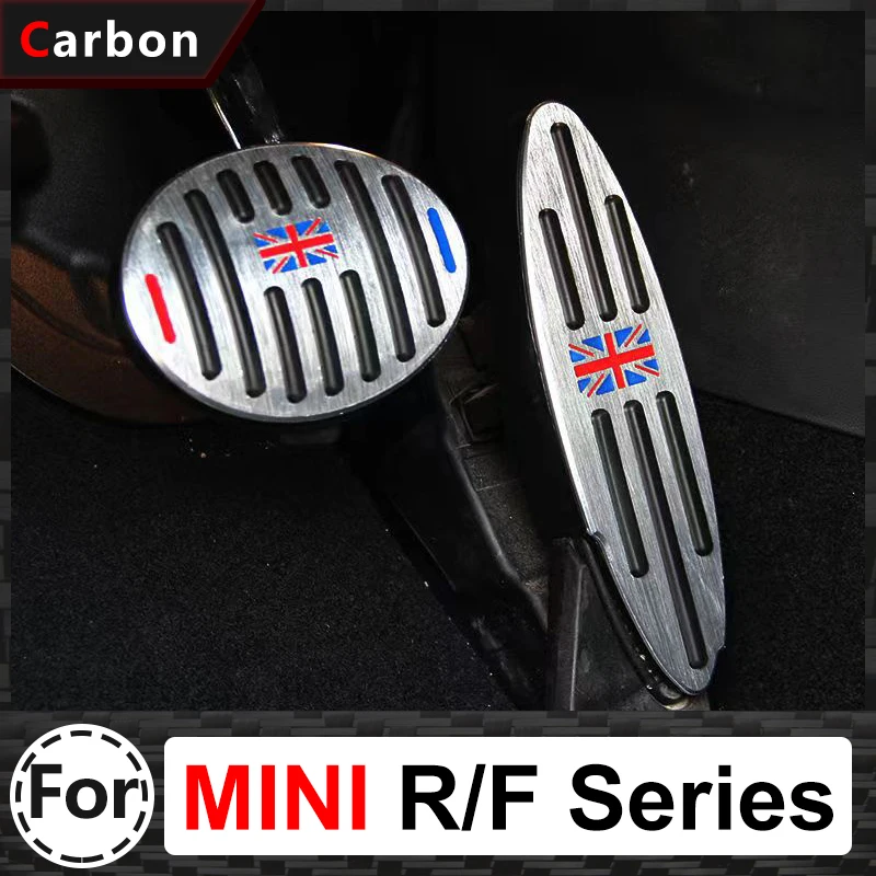 Car At Pedal Cover Per Mini Cooper S Jcw F55 F56 F57 F60 R55 R56 R60 R61 Acceleratore Brake Rest Pedal Cover Accessori Interni