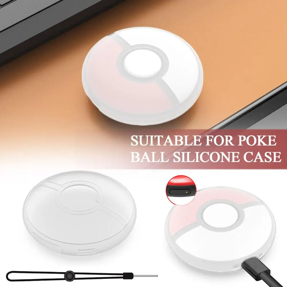 Fairy Ball Cover In Gomma Trasparente A Copertura Totale Adatta Per Pokemon Go Plus + Custodia Protettiva In Silicone Hbs-519 Morbida E Skinc A9N6