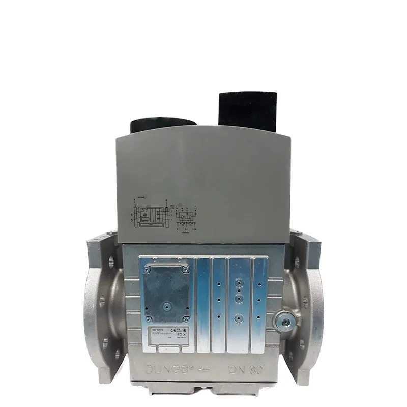 Dungs Dmv5080/12 Dn80 244427 250V Doppia Valvola Di Controllo A Solenoide Per Gas Ad Alta Pressione Larghezza Nominale Per Bruciatore