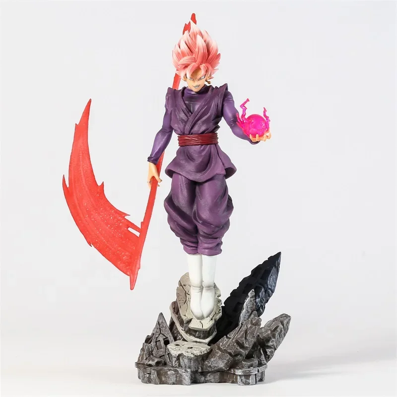 Bandai Dragon Ball Super Saiyan Rose Goku Black Zamasu Pvc Anime Figure Model Toy Collection Statua Modello Gk Premium