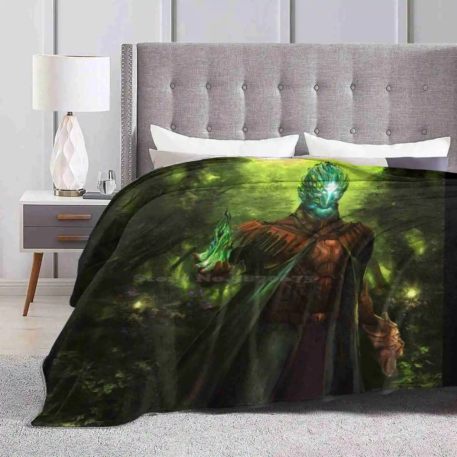Lo Spirito Gaian La Stanza Più Venduta Coperta Di Flanella Per Uso Domestico Fantasy Forest Magic Spirits Gaia Nature