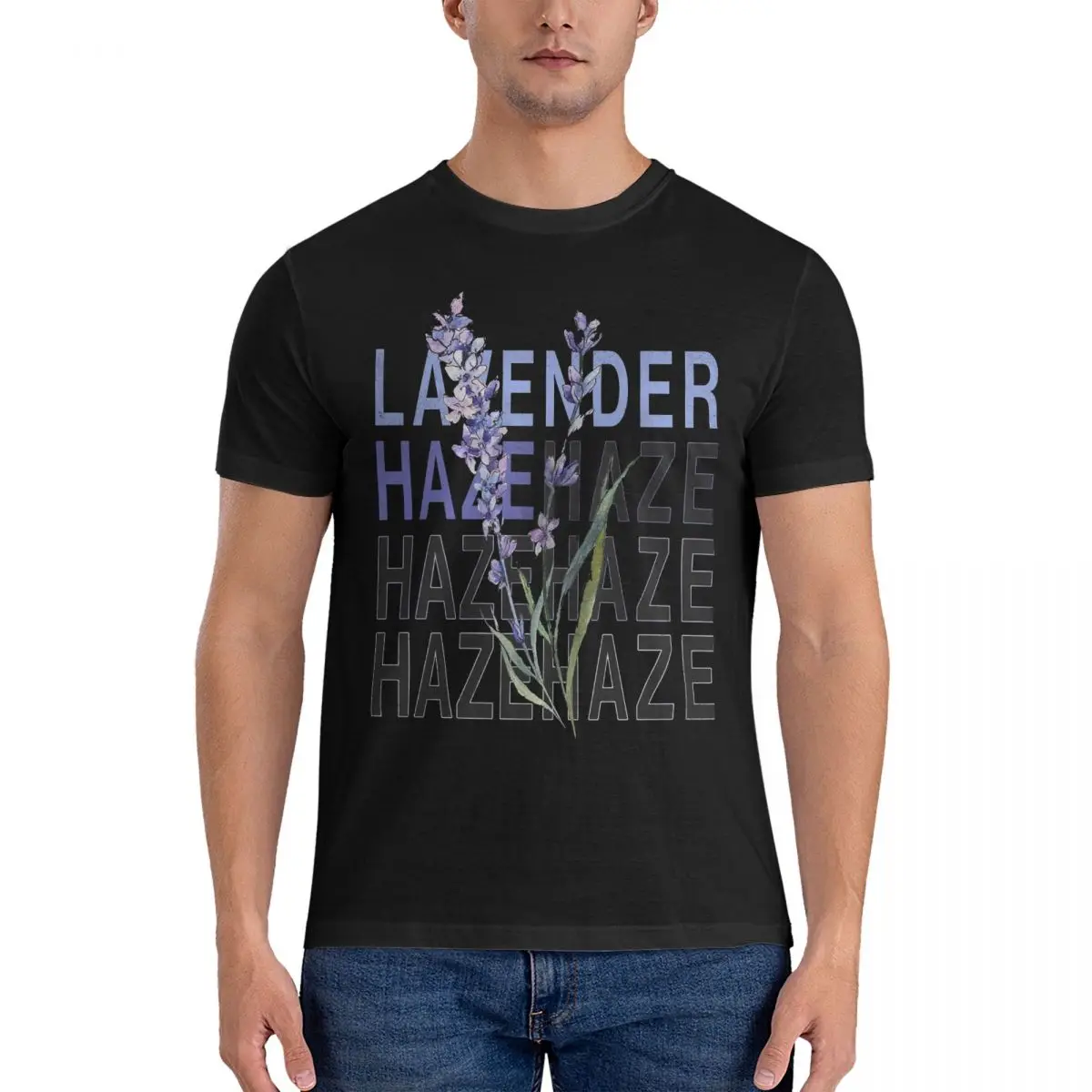 T-Shirt Da Uomo Midnights Lavender Haze Vintage 100% Cotone T-Shirt Manica Corta Taylor Singer Swift T-Shirt Girocollo Top Estate