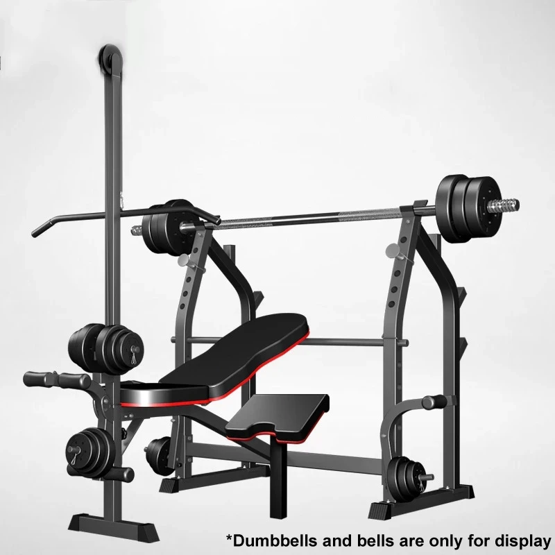 Panca Da Palestra Multifunzione Pieghevole Un'Altra Panca Di Pesi Liberi Panca Muscolare Rack Palestra Attrezzature Per Esercizi Manubri Squat Rack