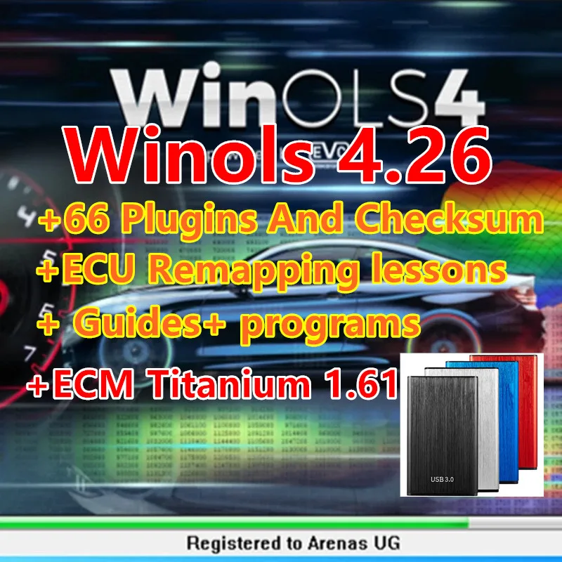 Winols 4.26 Con 66 Plugin E Checksum + Ecu Remapping Lezioni + Guide + Programmi + Nuovo File Damos 2020 + File Ecm Titanium 1.61
