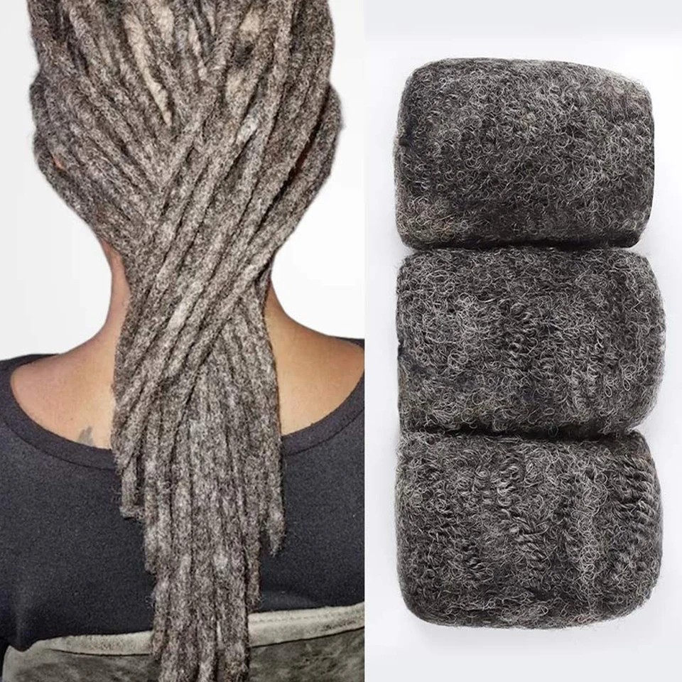 Elegante Brasiliano Sale Pepe Grigio Capelli Remy Afro Crespi Bulk Remy Bulk Hair No Attachment Capelli Umani Per Intrecciare I Capelli Dreadlock