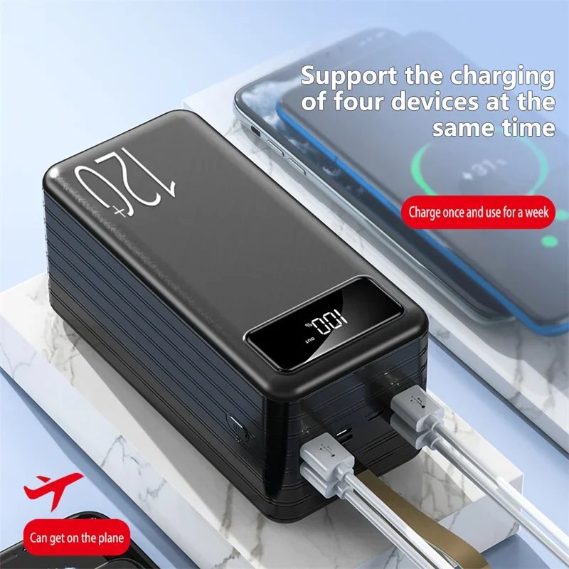 Portatile Pd Fast Charger Portatile Power Bank 120000Mah Powerbank Batteria Esterna Per Iphone 14 13 12 Pro
