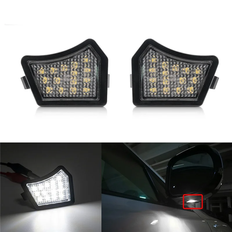 2Pcs Led Under Side Mirror Lights Welcome Puddle Lamps For Volvo C30 C70 S40 S60 S80 V40 V50 V60 V70 Xc70 Xc90 31217838